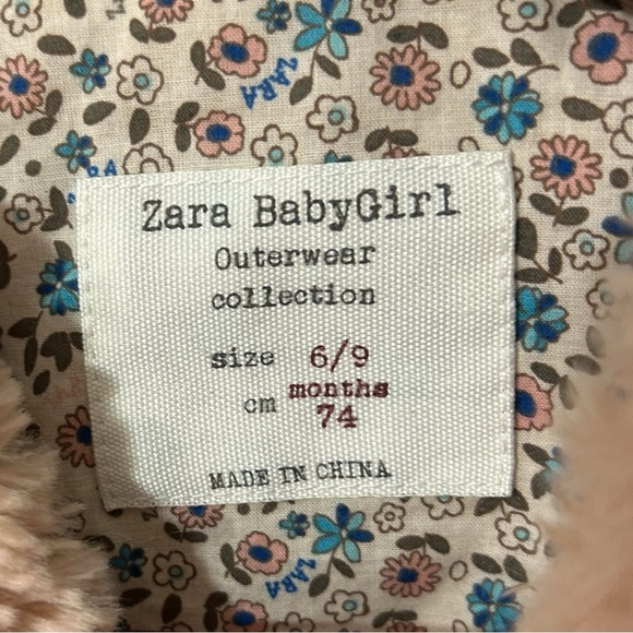 Zara Baby Girl Faux Fur Vest Size 6-9 Months - Picture 2 of 3